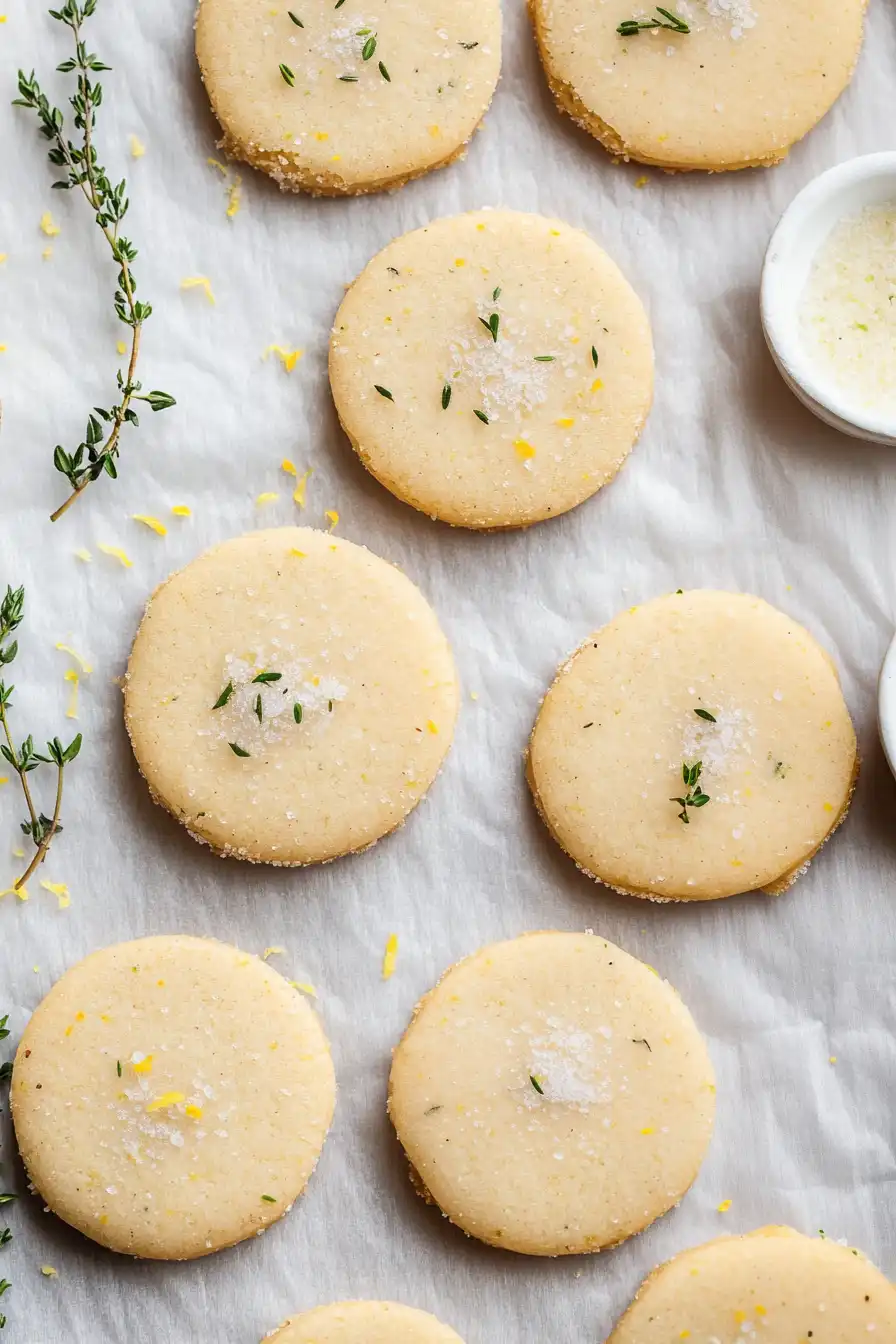 Quick Lemon and Thyme Cookies