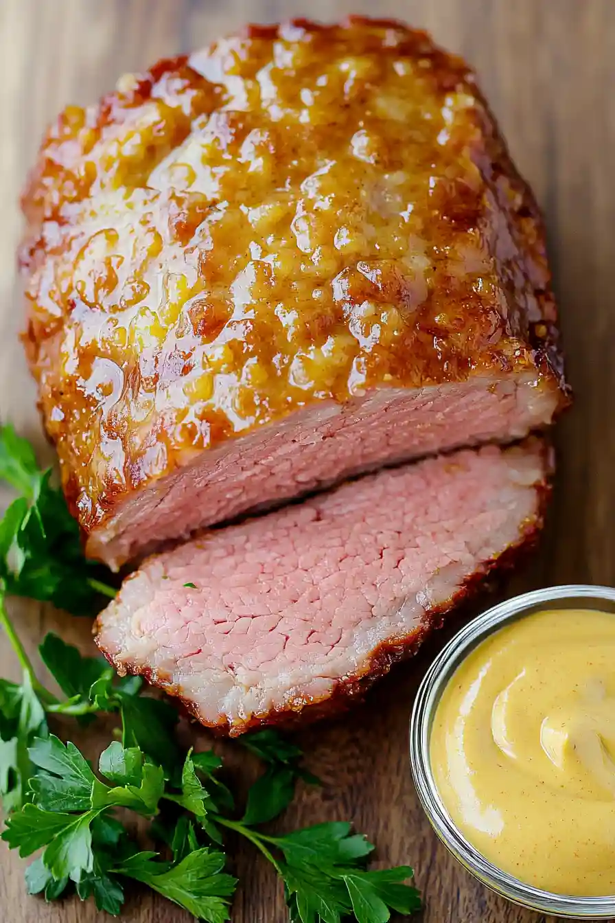 Easy Mustard Glazed Corned Beef