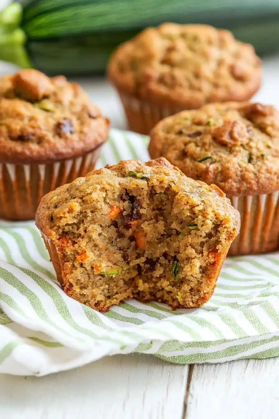 Tasty Carrot Cake Zucchini Muffins