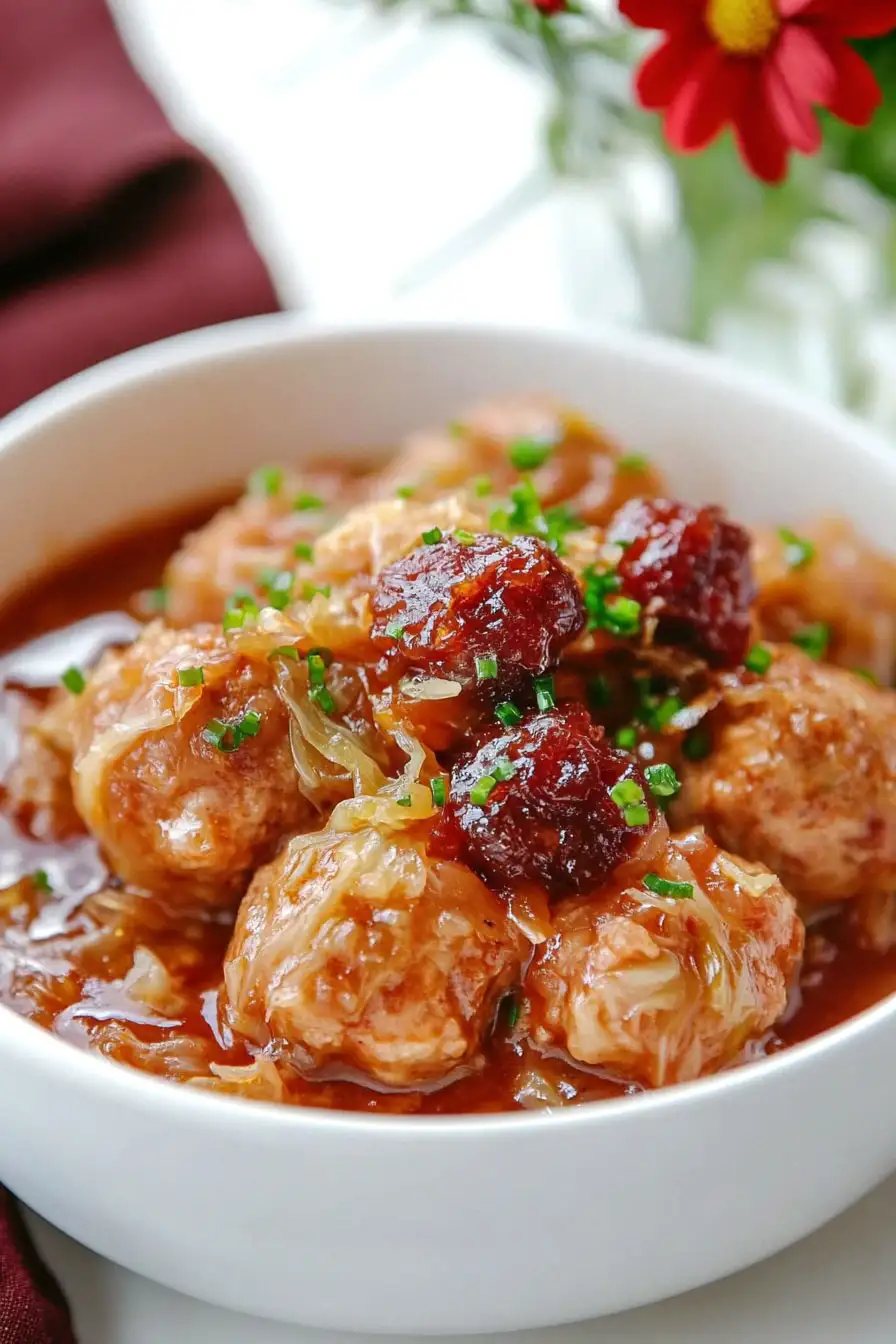 Flavorful Sauerkraut Meatballs