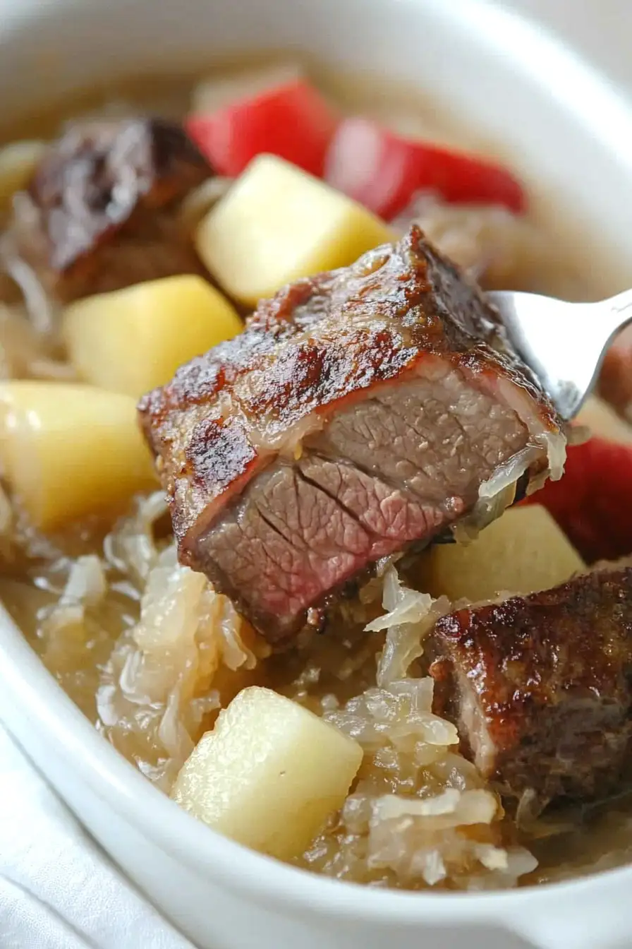 Delicious Spareribs and Sauerkraut