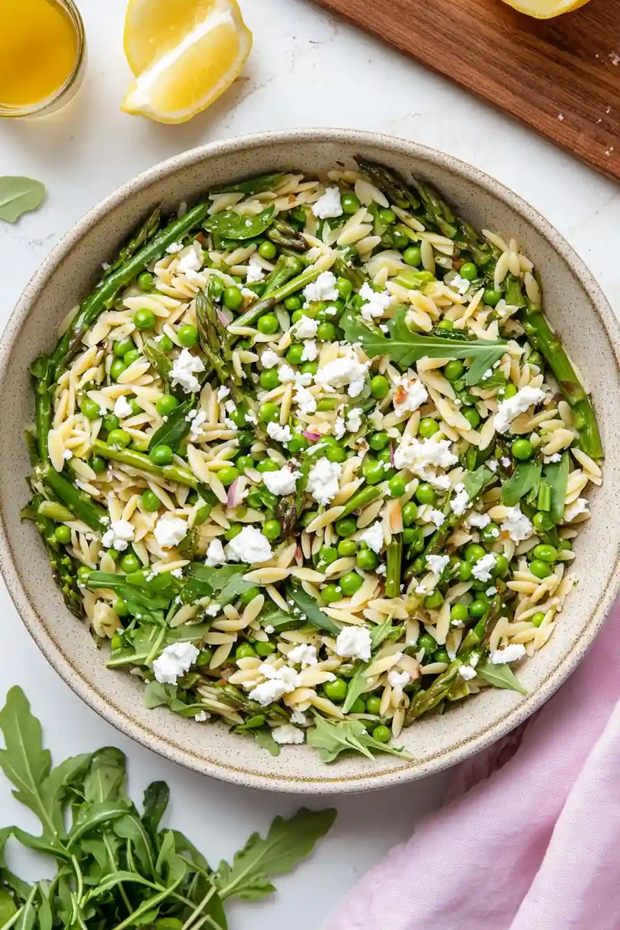 Fresh Spring Orzo Pasta Salad Recipe