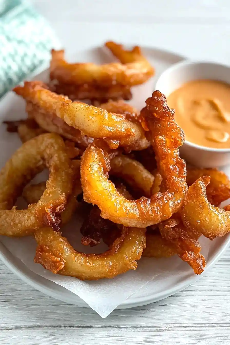Crispy Baked Bisquick Onion Rings