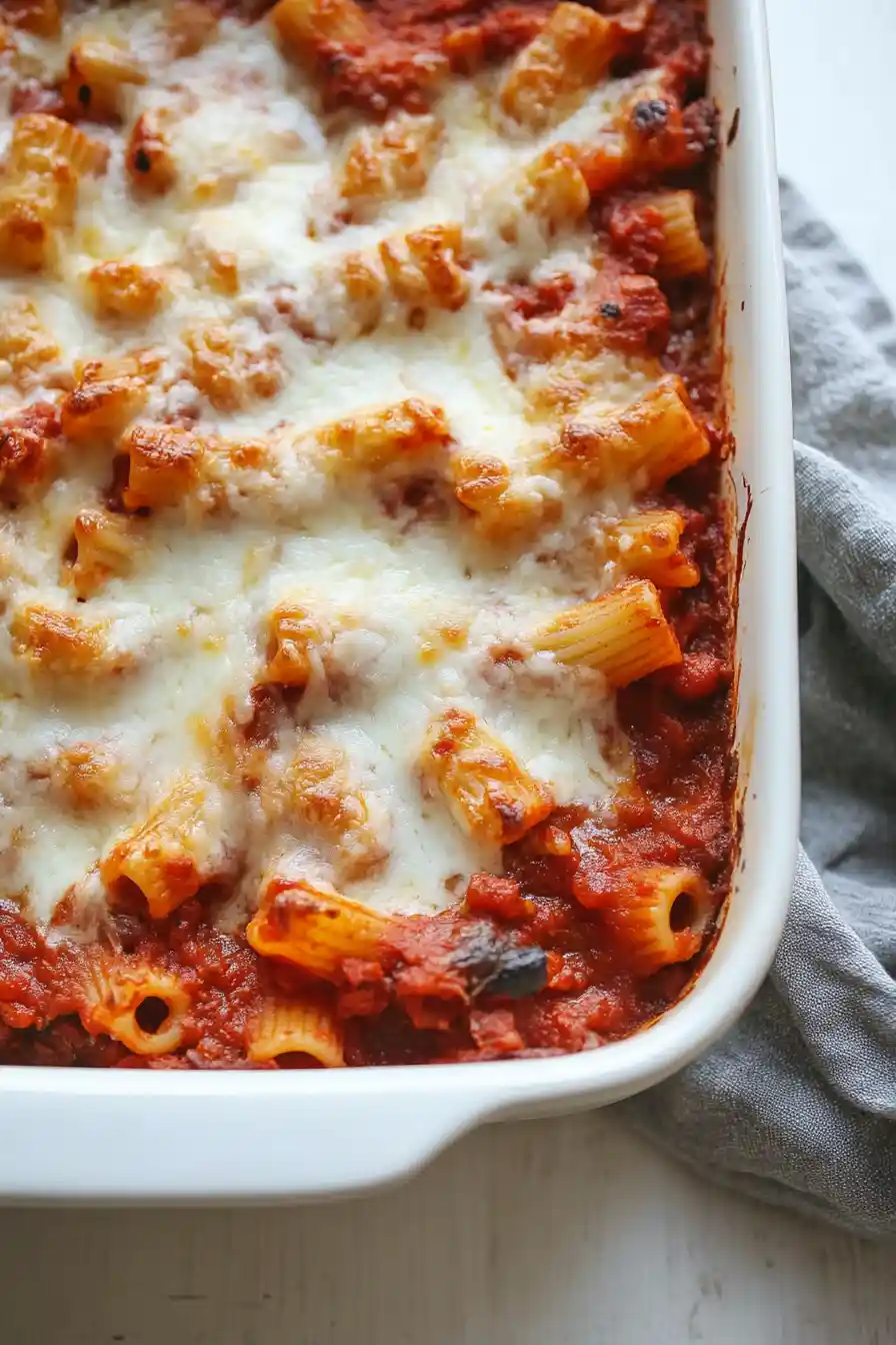 Tasty Baked Ziti Without Ricotta