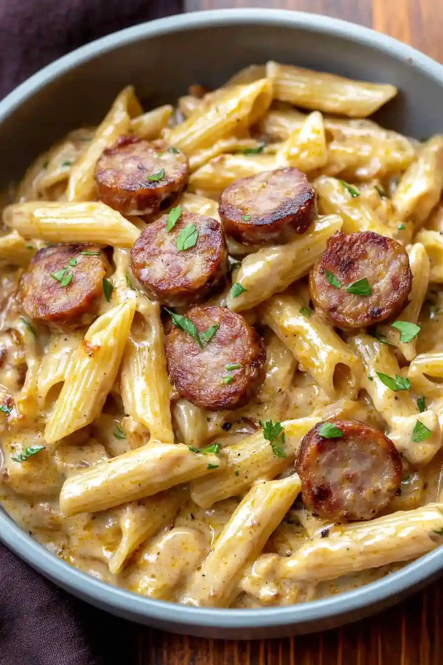 Healthy One Pot Andouille Sausage Pasta