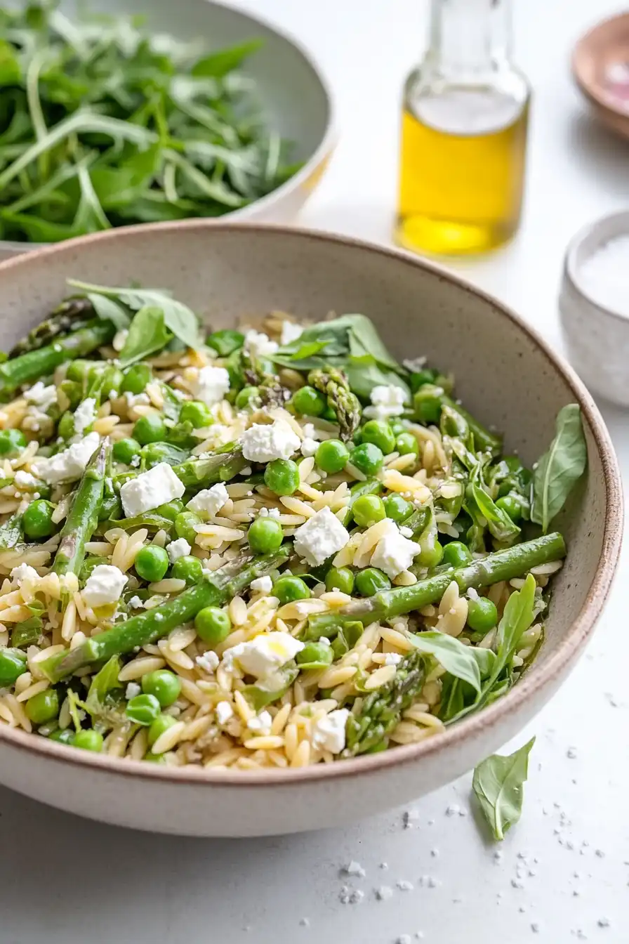 Fresh Spring Orzo Pasta Salad Recipe