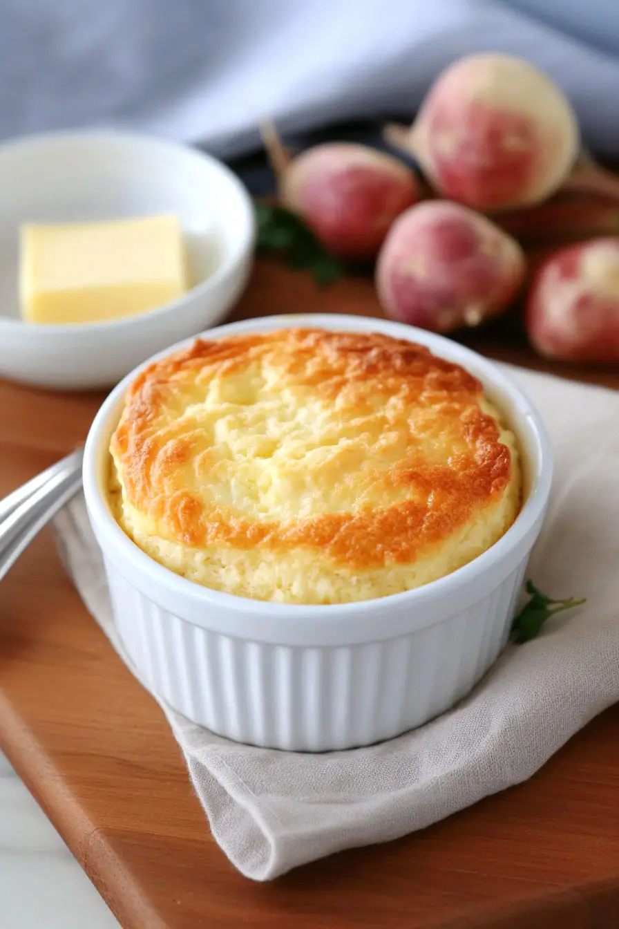 Savory Turnip Souffle