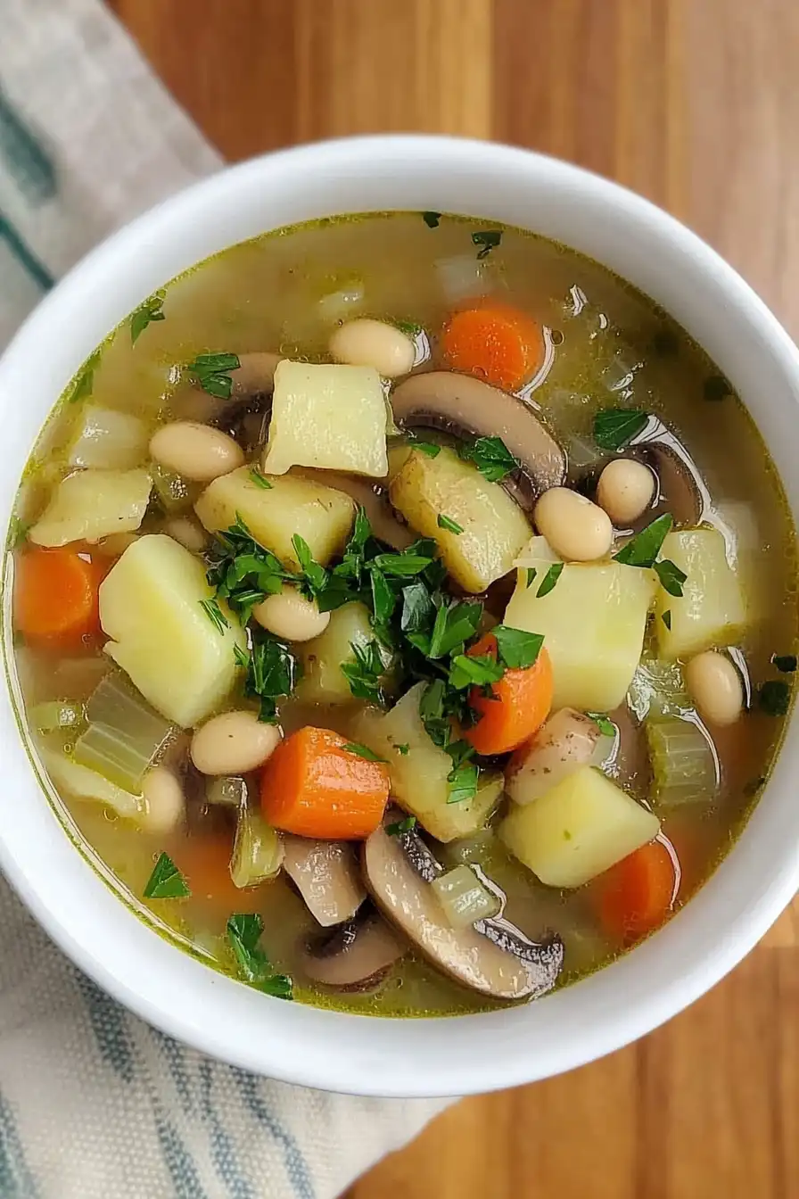Healthy Leek Noodle Soup