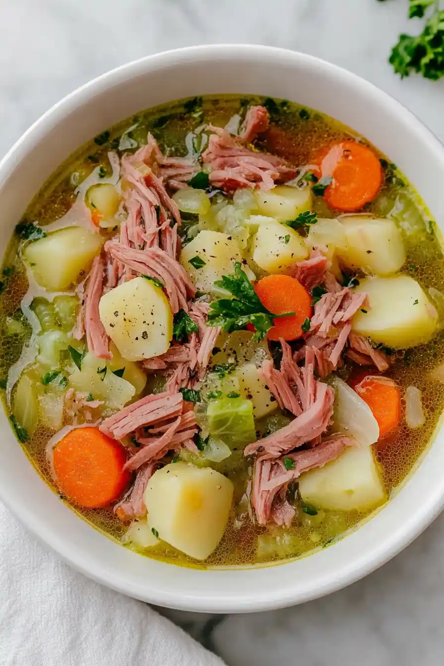 Hearty Corned Beef Vegetable Soup