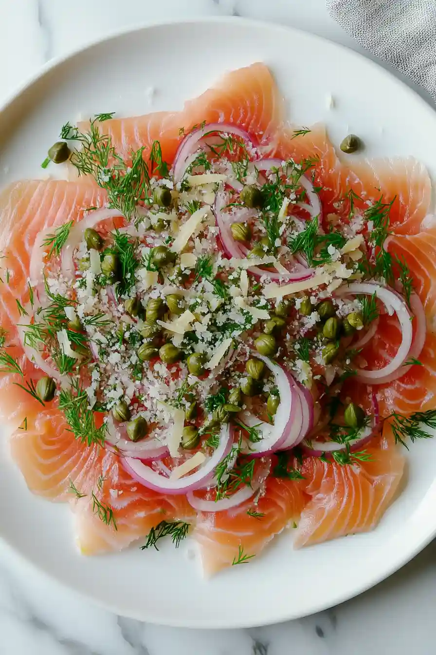 Elegant Smoked Salmon with Capers Dish