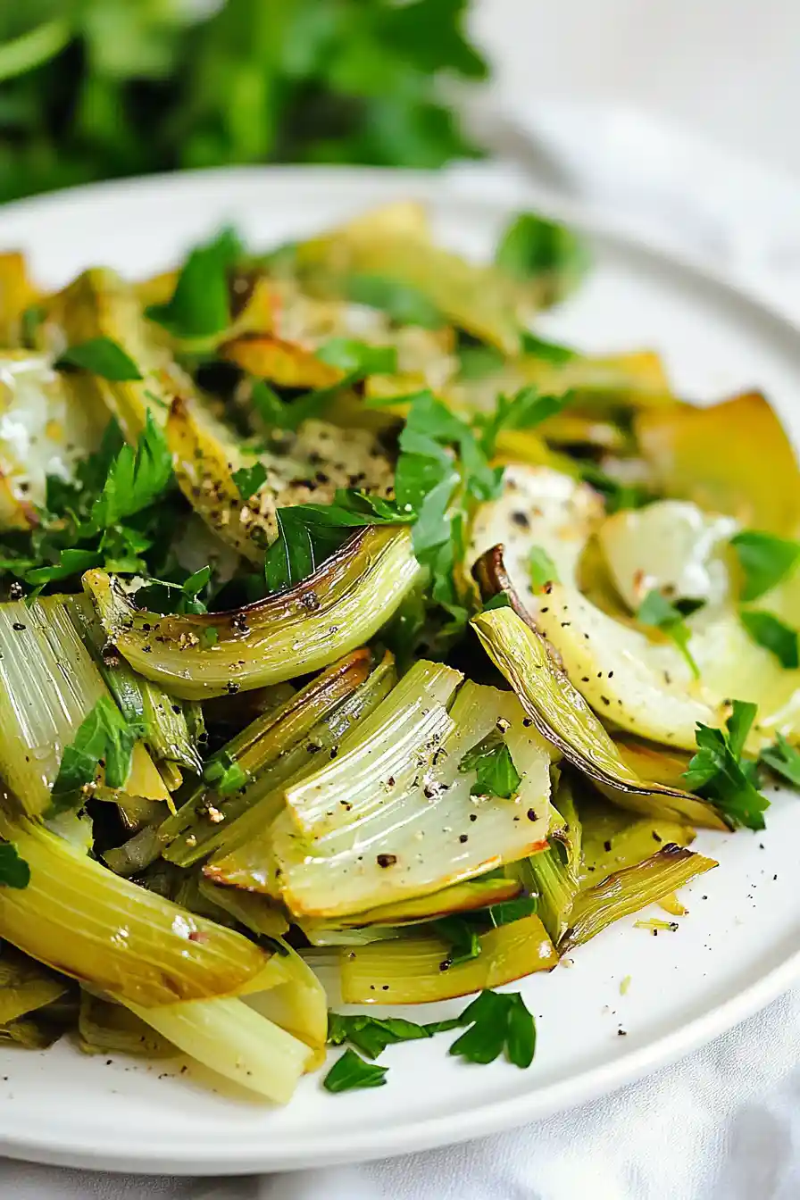Easy Leek Greens