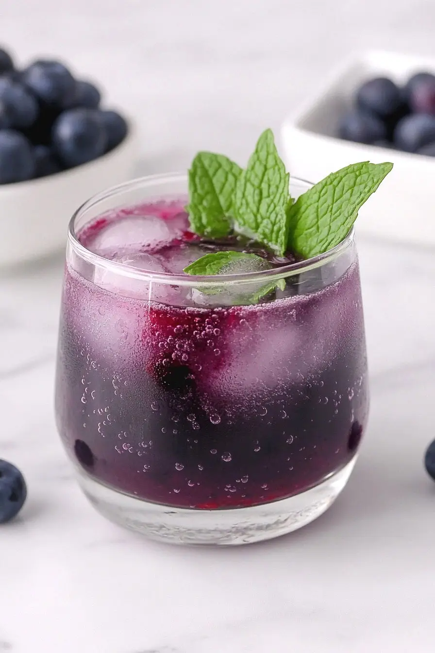 Juicy Blueberry Mocktail Recipe