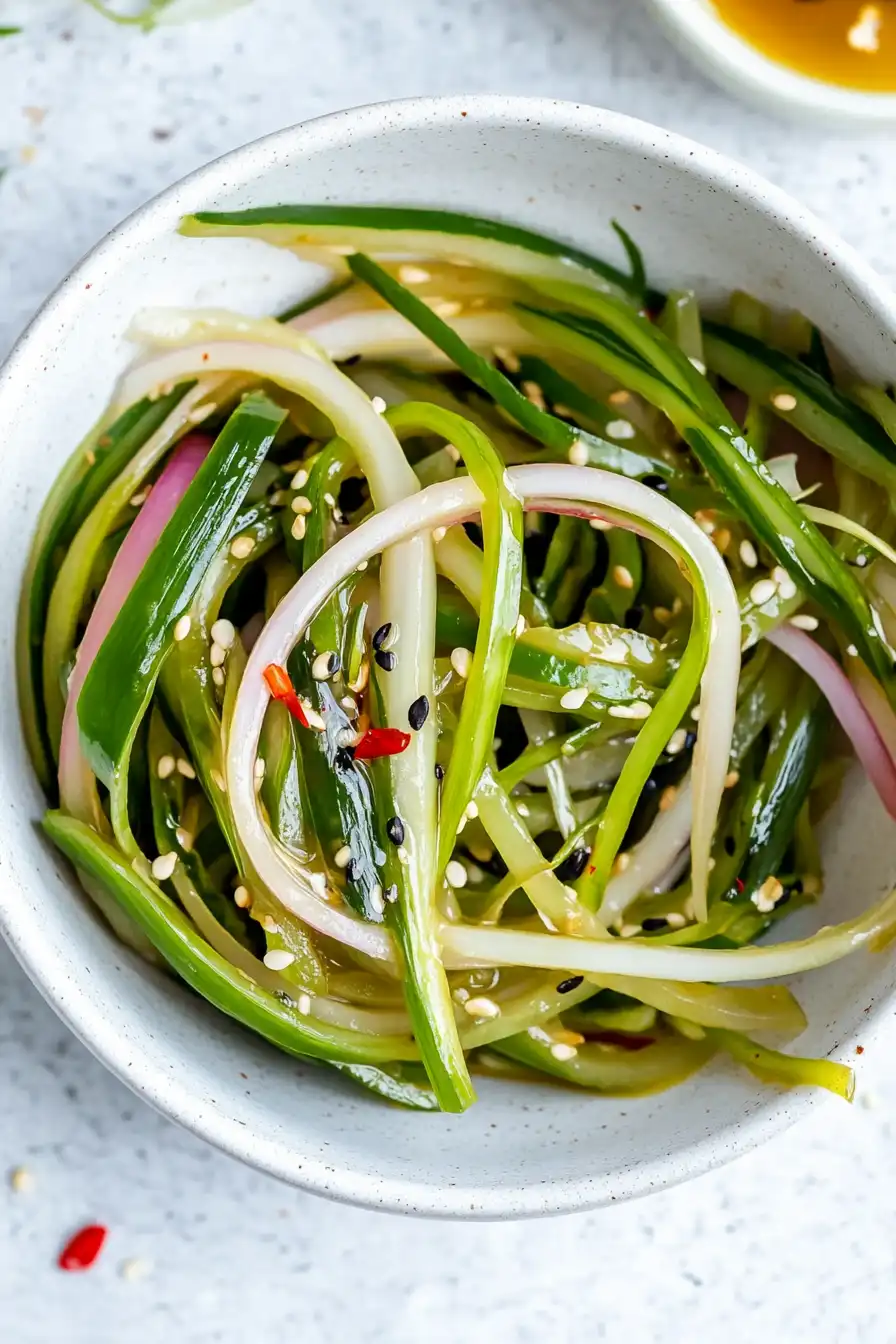 Crispy Easter Spring Onions Salad
