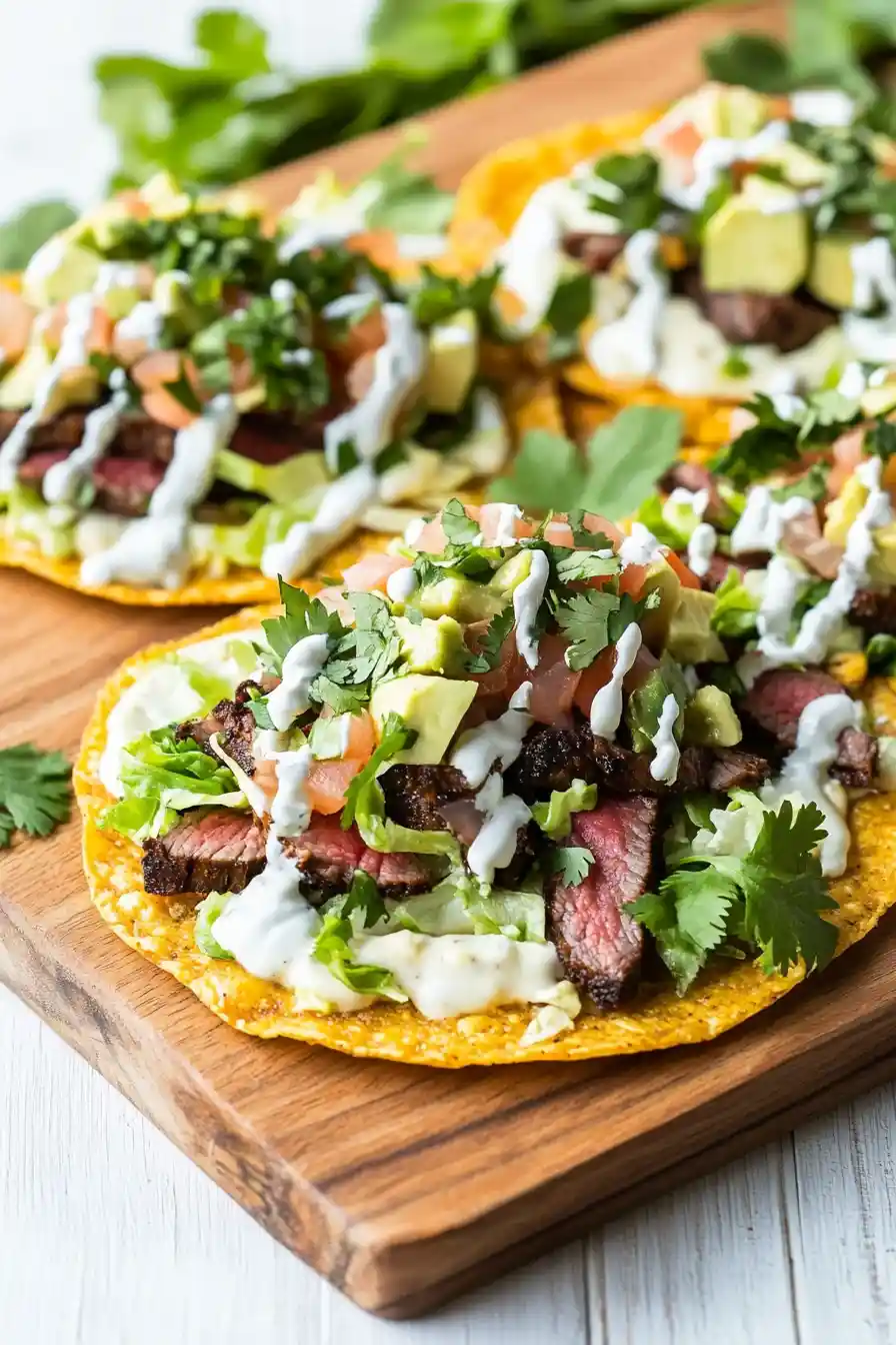 Savory Skirt Steak Tostadas