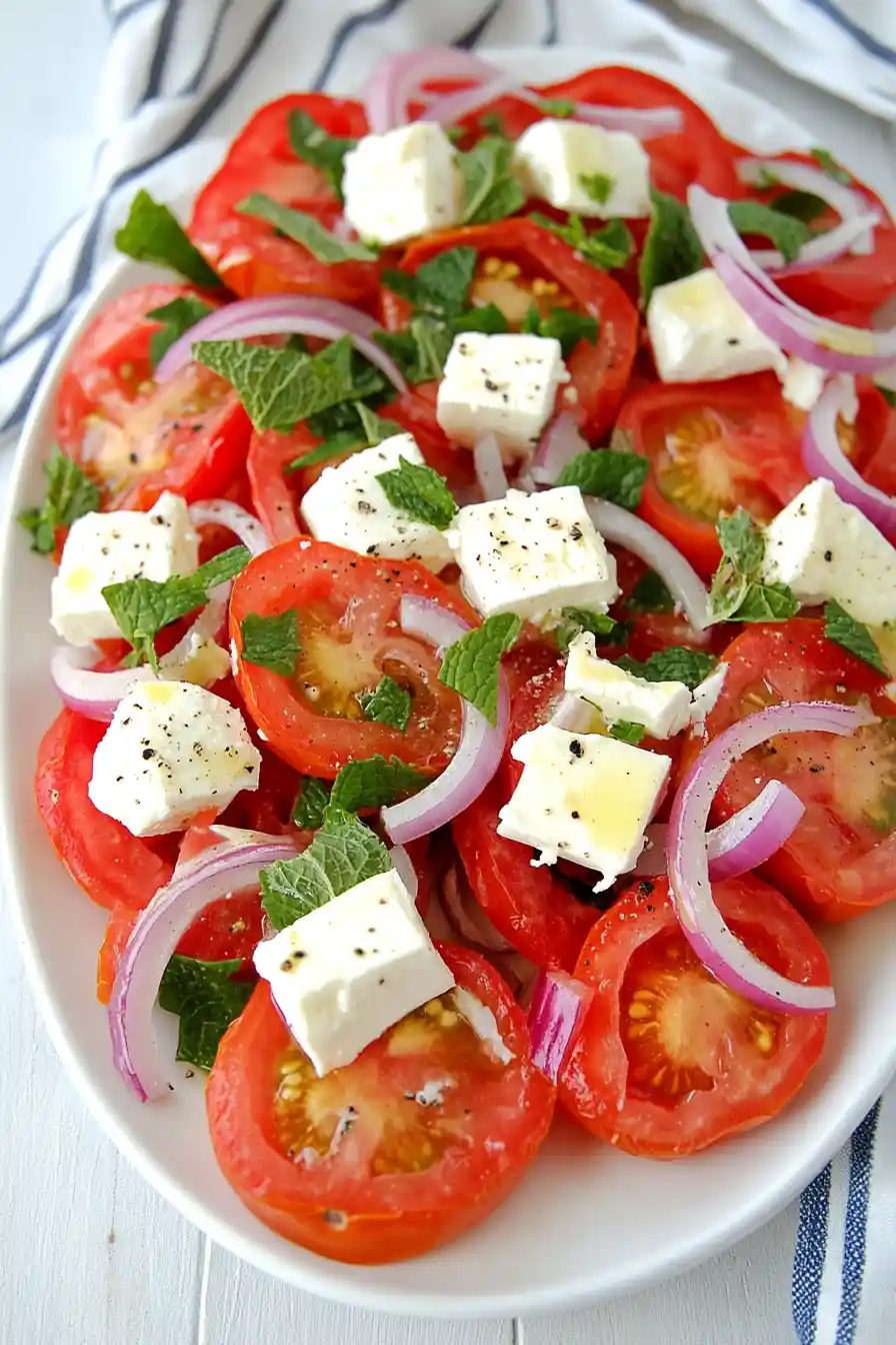 Chilled Tomato Feta Salad
