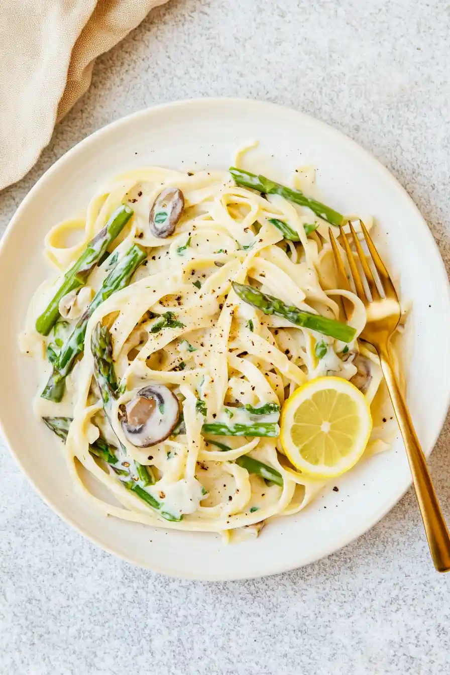 Tasty Vegan Lemon Asparagus Pasta
