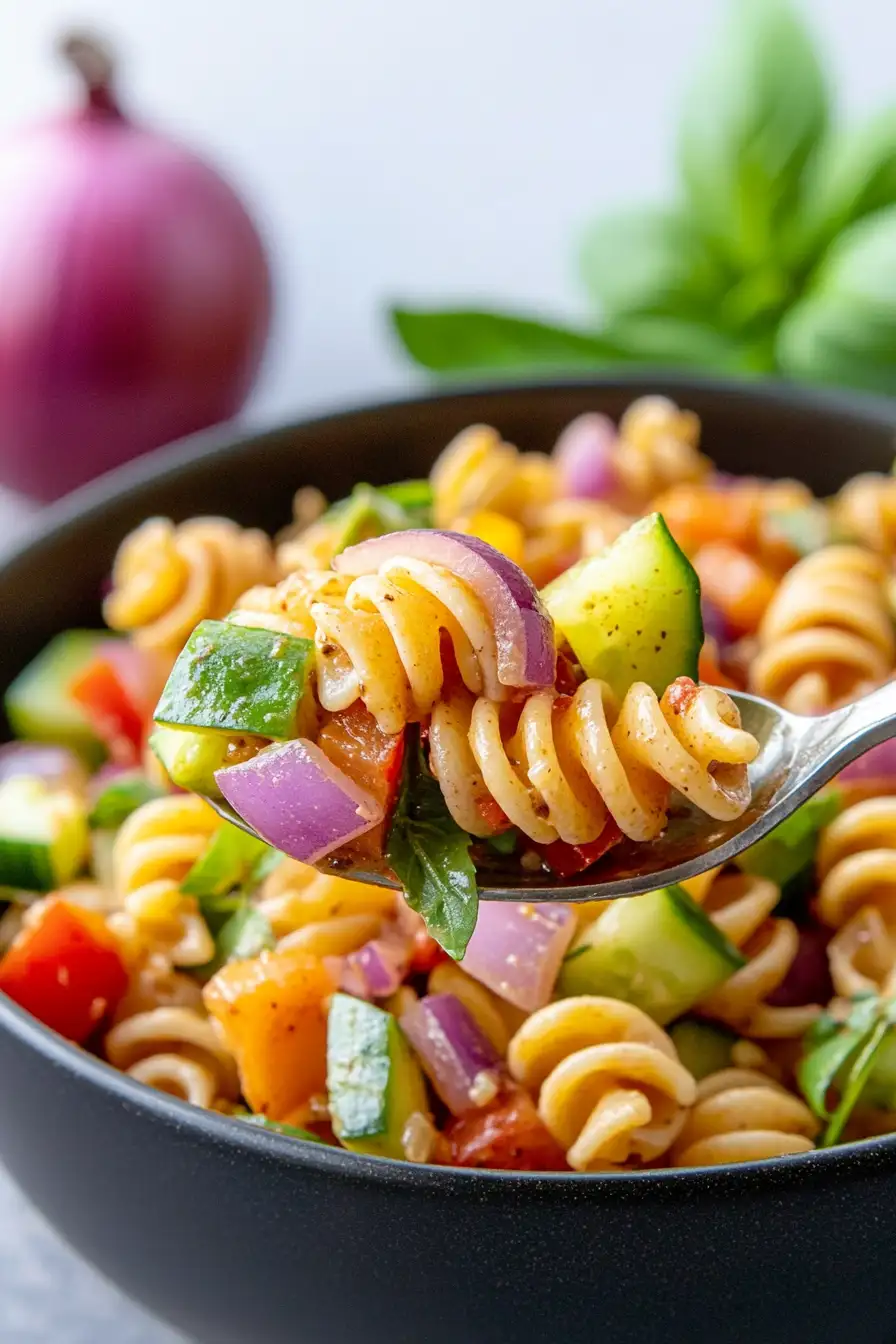 Light Pasta Salad with Balsamic Vinaigrette