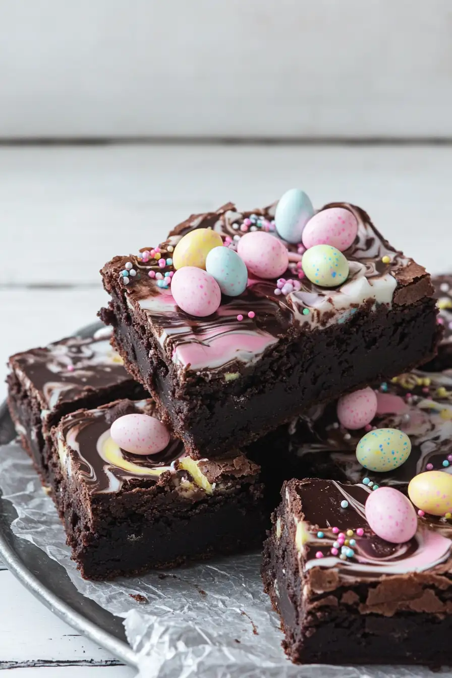 Decadent Easter Brownies