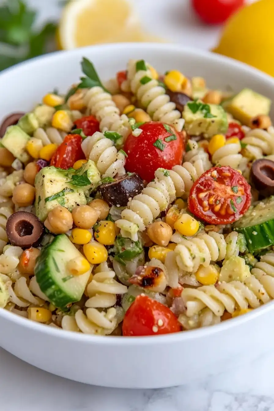 Best Chickpeas Pasta Salad