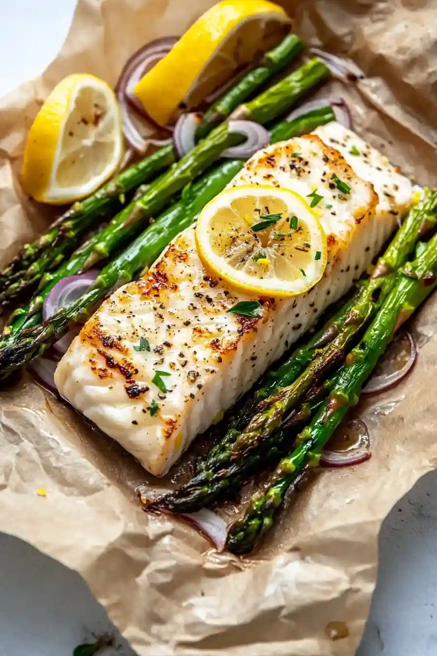 Best Parchment Baked Halibut
