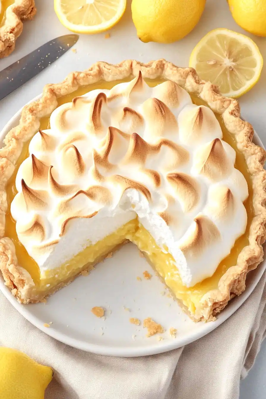 Simple Lemon Meringue Pie with Condensed Milk
