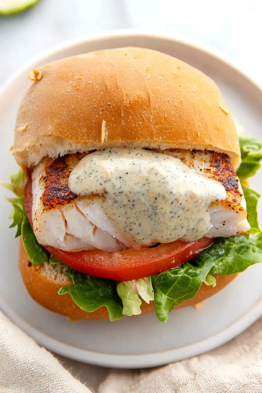 Healthy Mahi Mahi Sandwich