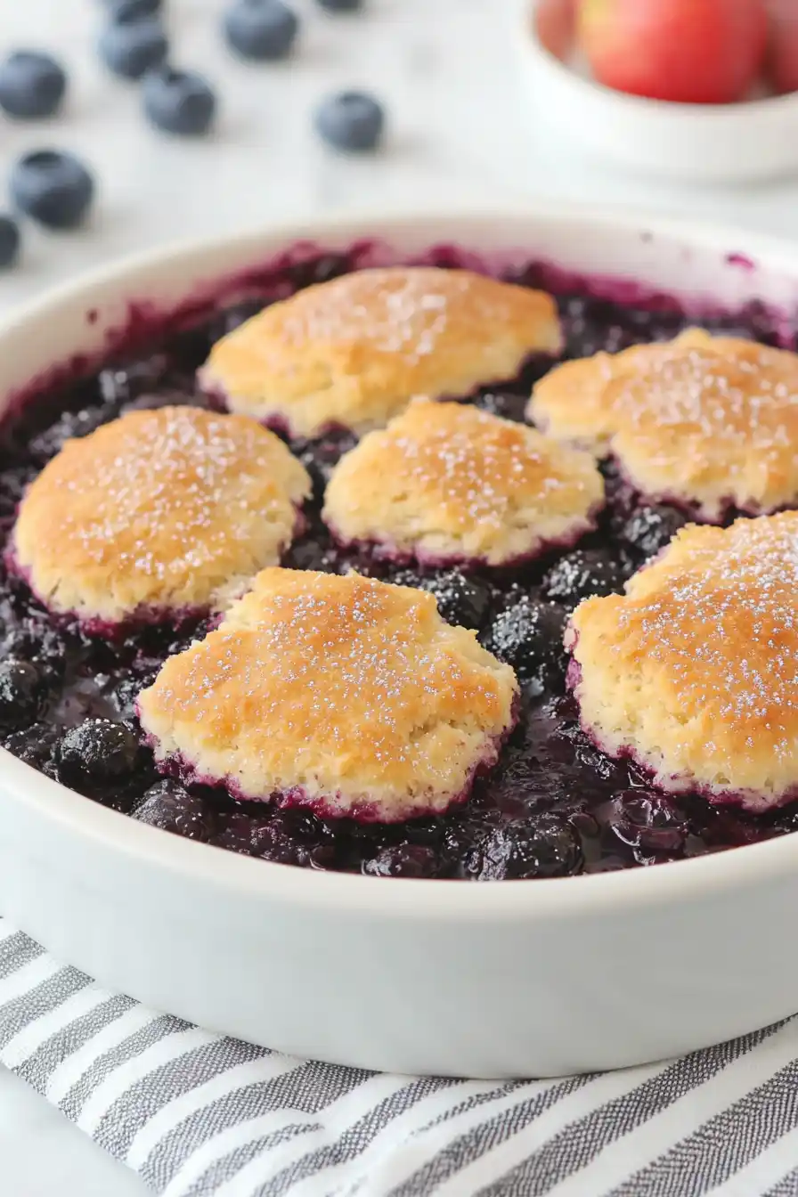 Best Blueberry Cobbler with Pie Filling