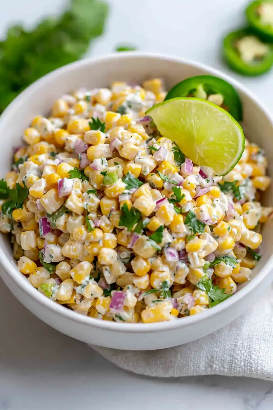 Delicious Street Corn Salad with Greek Yogurt