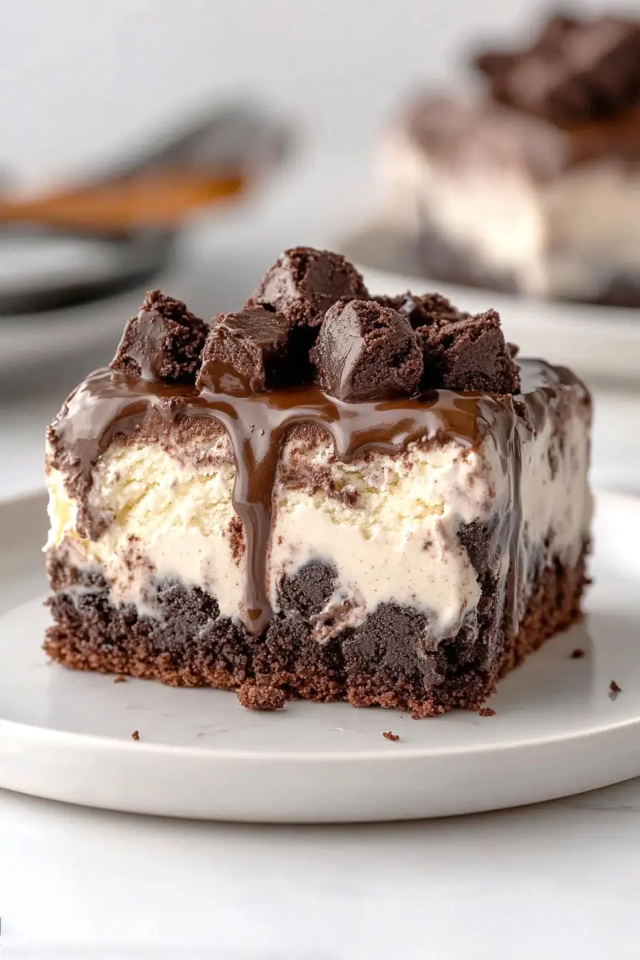 Delicious Brownie Ice Cream Cake