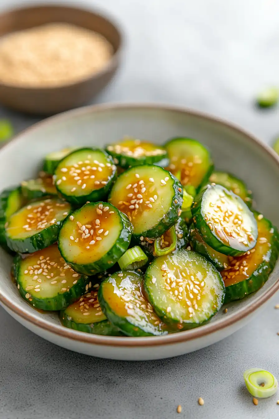 Spicy Korean Gochujang Cucumber Salad