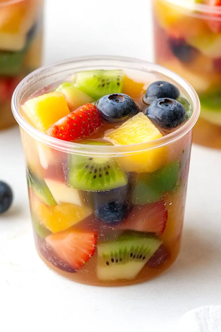 Refreshing Fruit Salad Jelly Cups