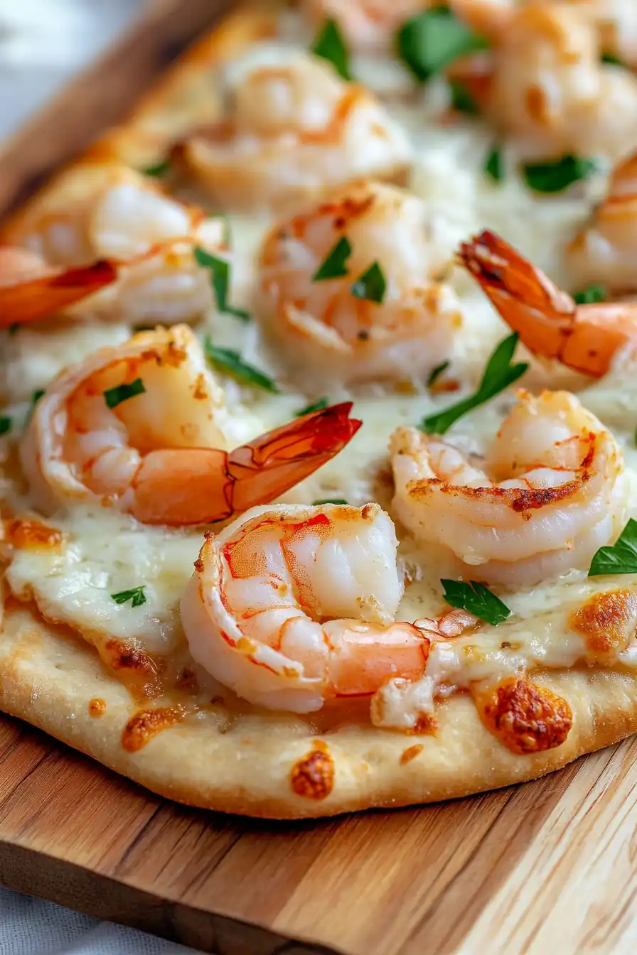 Best Shrimp Flatbread Pizza