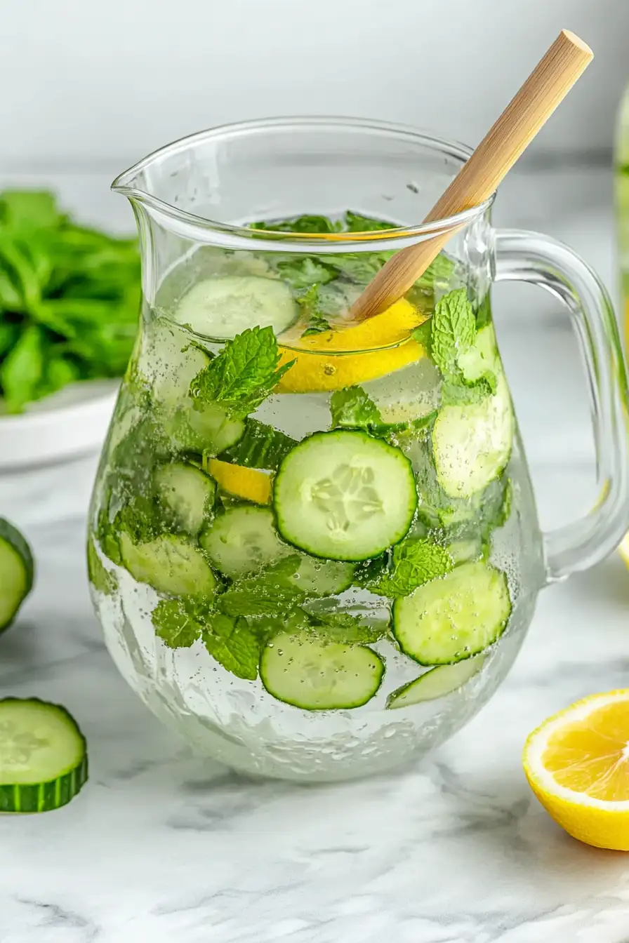 Refreshing Cucumber Mint Spa Water