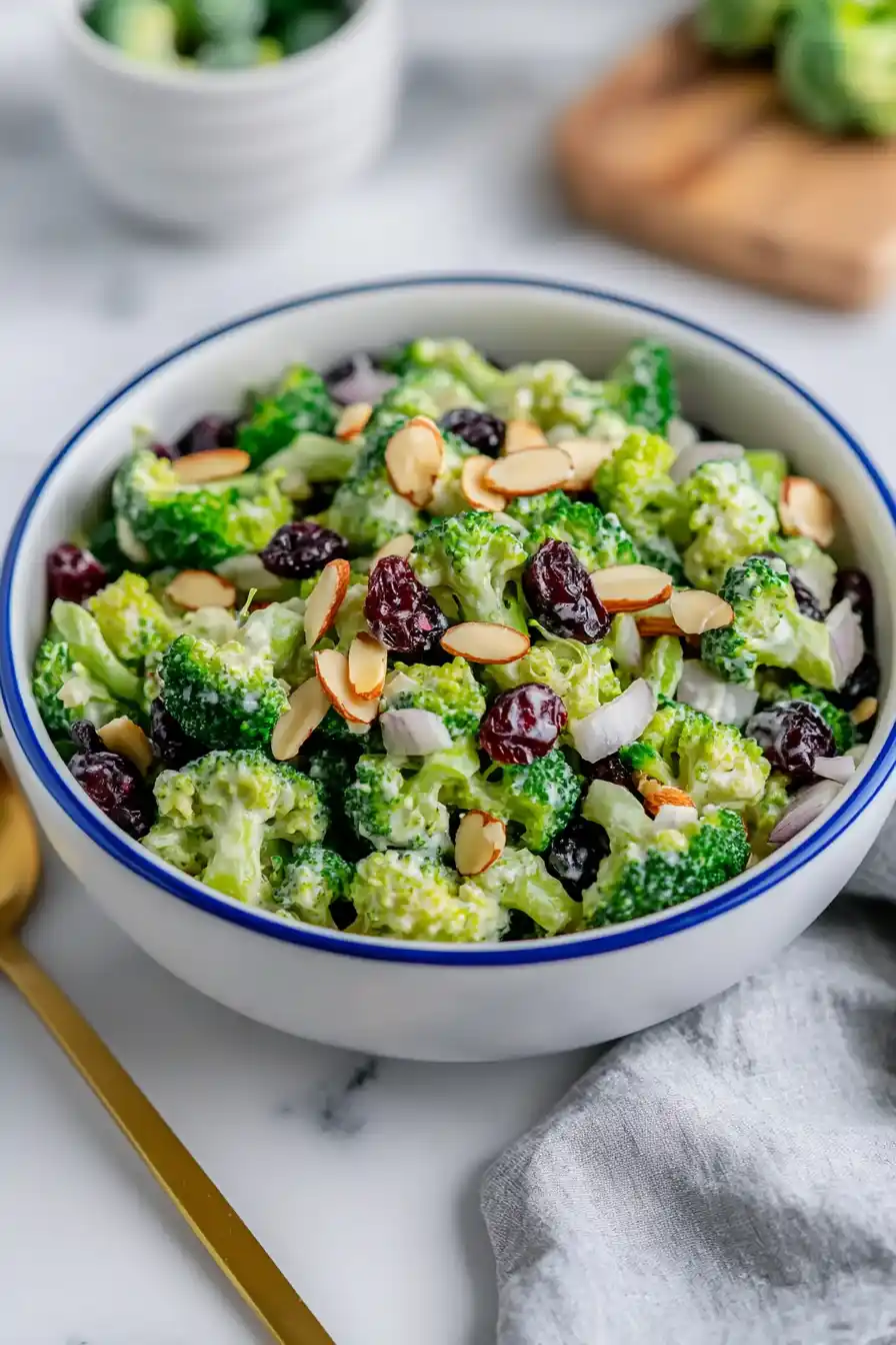 Simple Broccoli Almond Salad