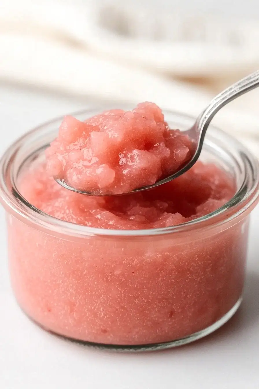 Quick Rhubarb Applesauce