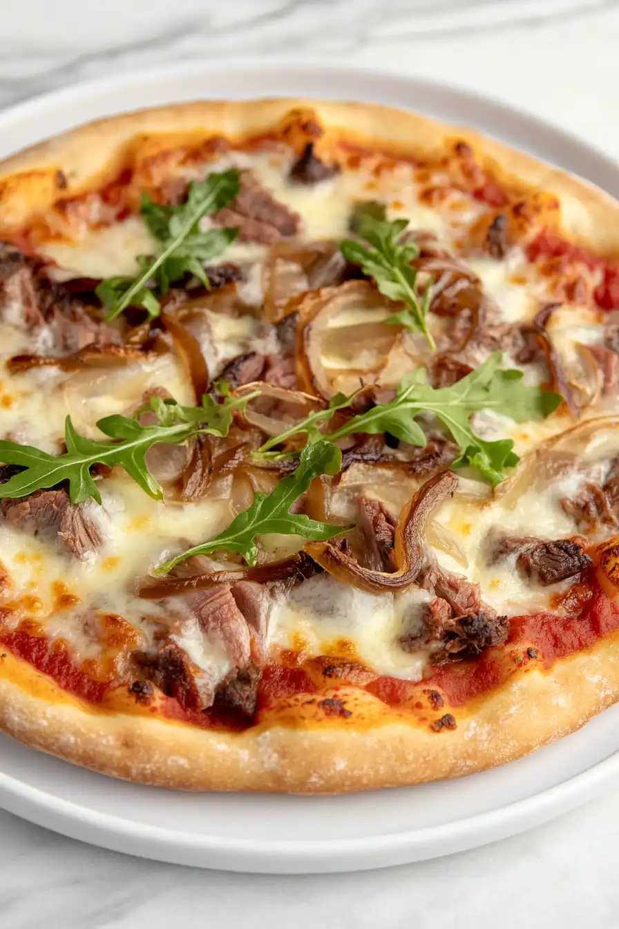 Juicy Roast Beef Pizza