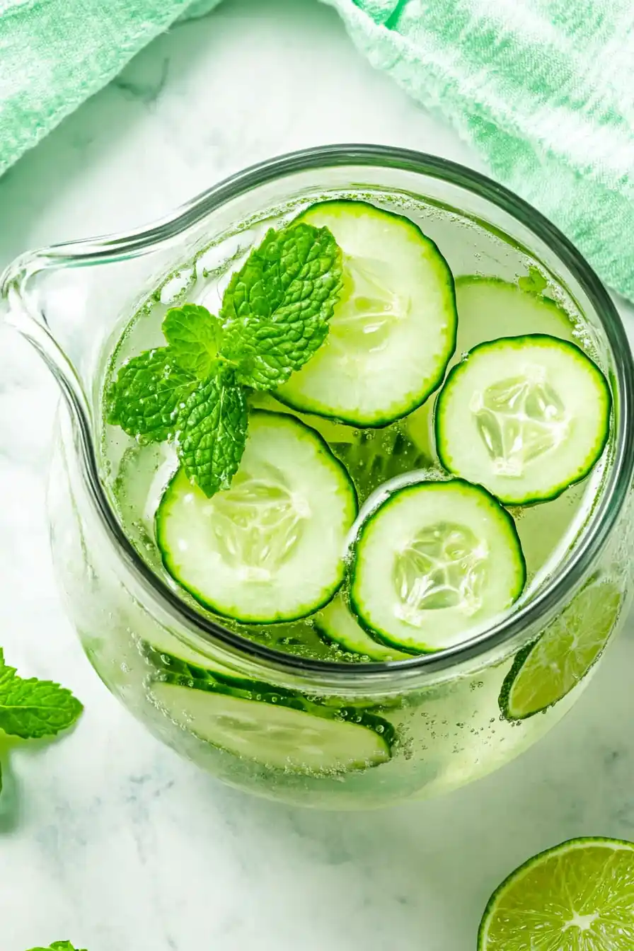 Detox Cucumber Water with Mint