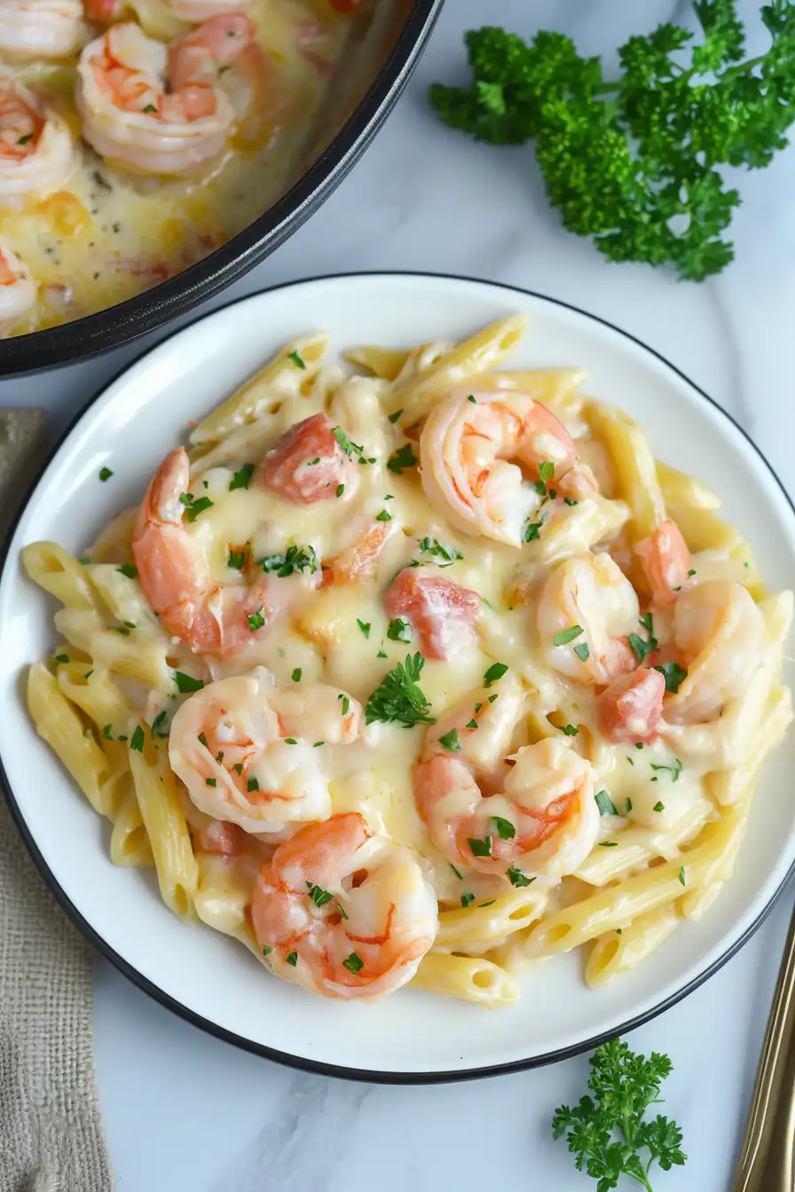 Tasty Shrimp Pasta Bake Recipe