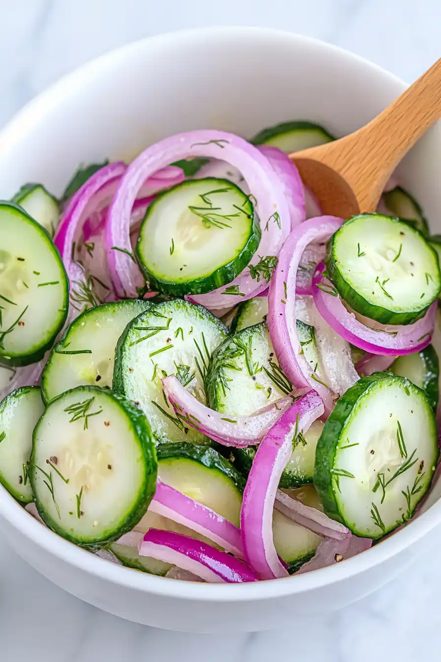 Easy Cucumber Onion Salad