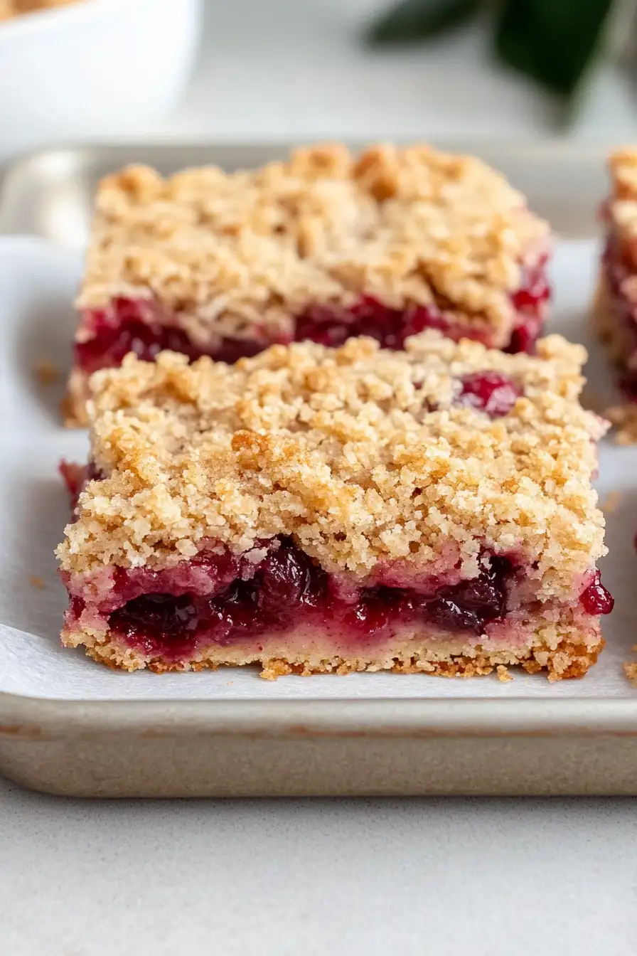 Easy Cherry Jam Bars