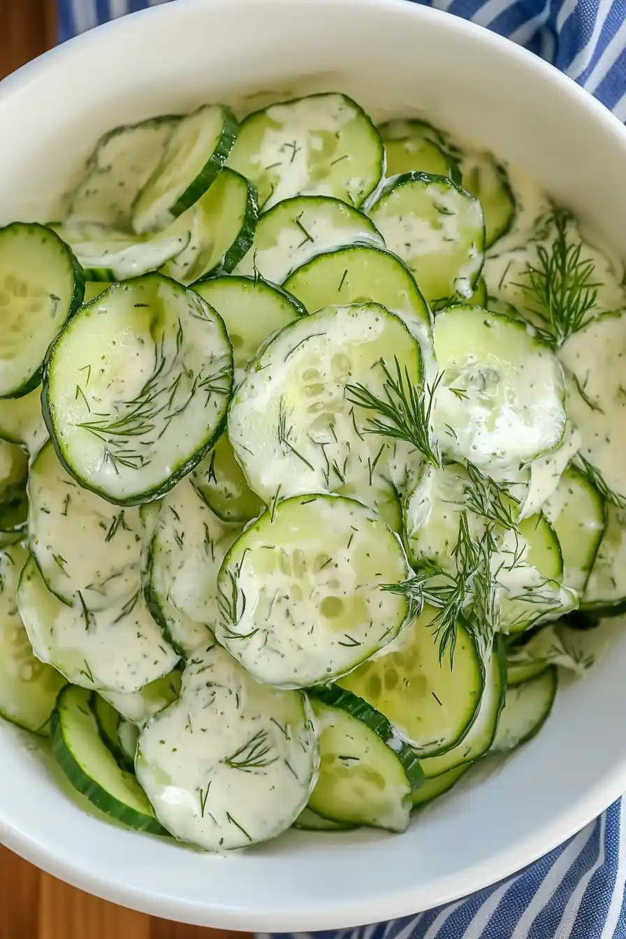 Zesty German Cucumber Salad
