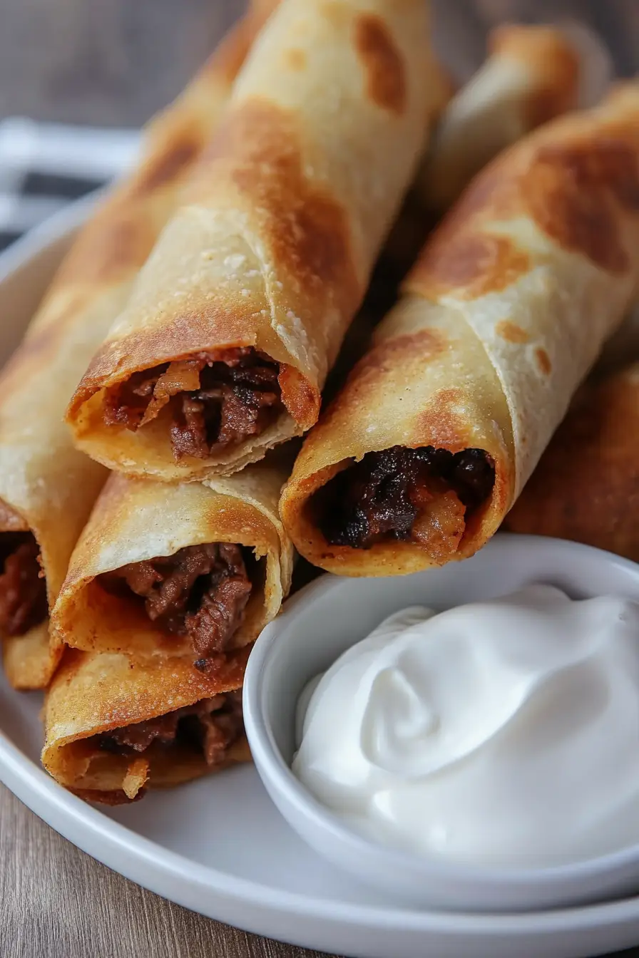 Healthy Beef Taquitos