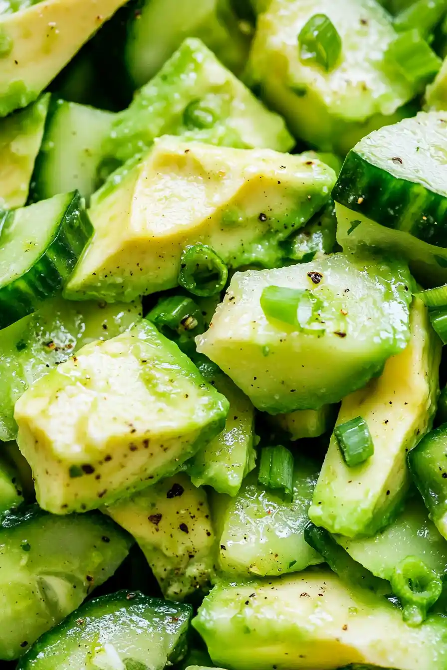 Healthy Avocado Cucumber Salad