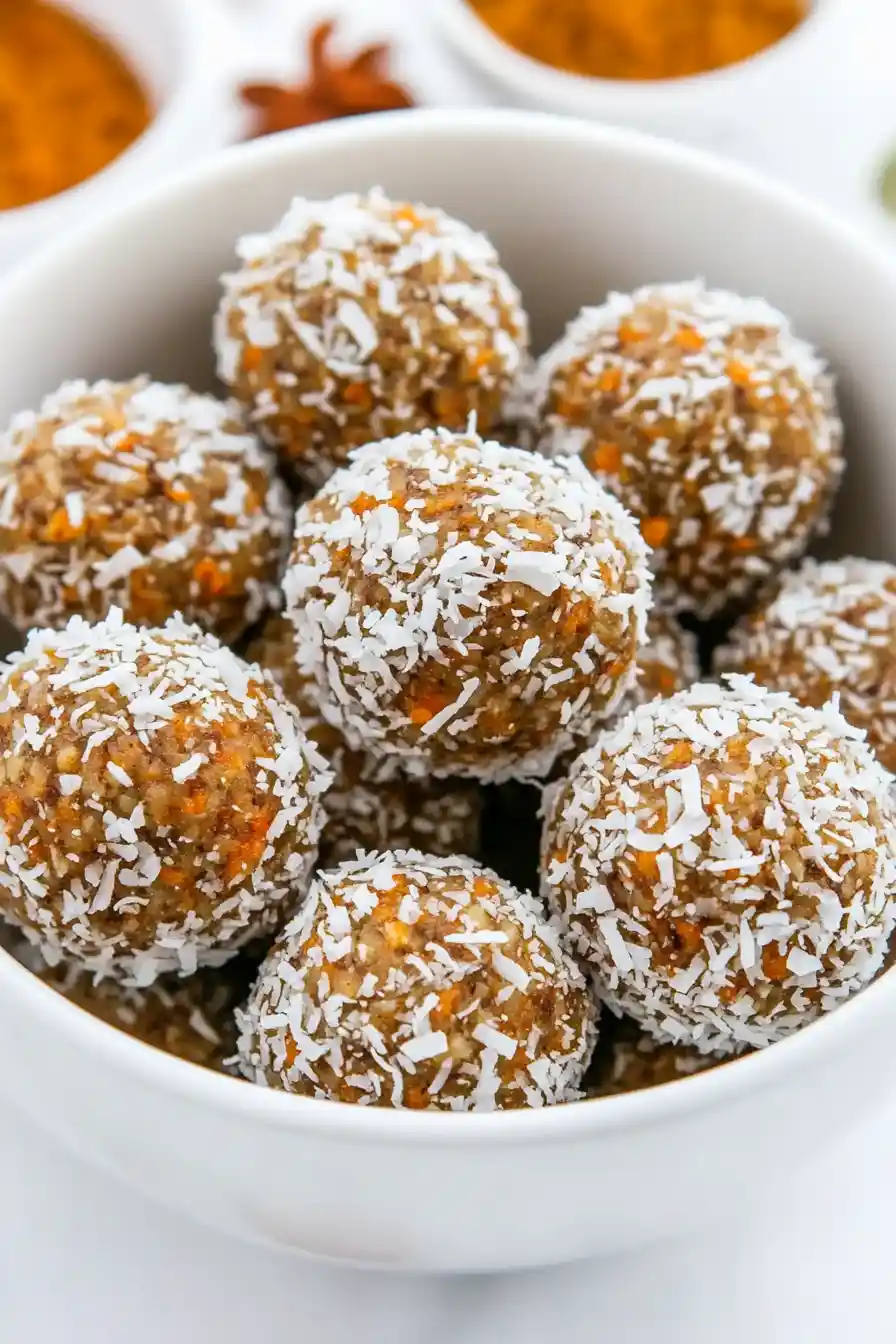 Easy Carrot Cake Protein Balls