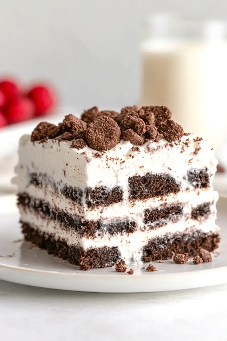 Chocolate Ice Cream Sandwich Cake