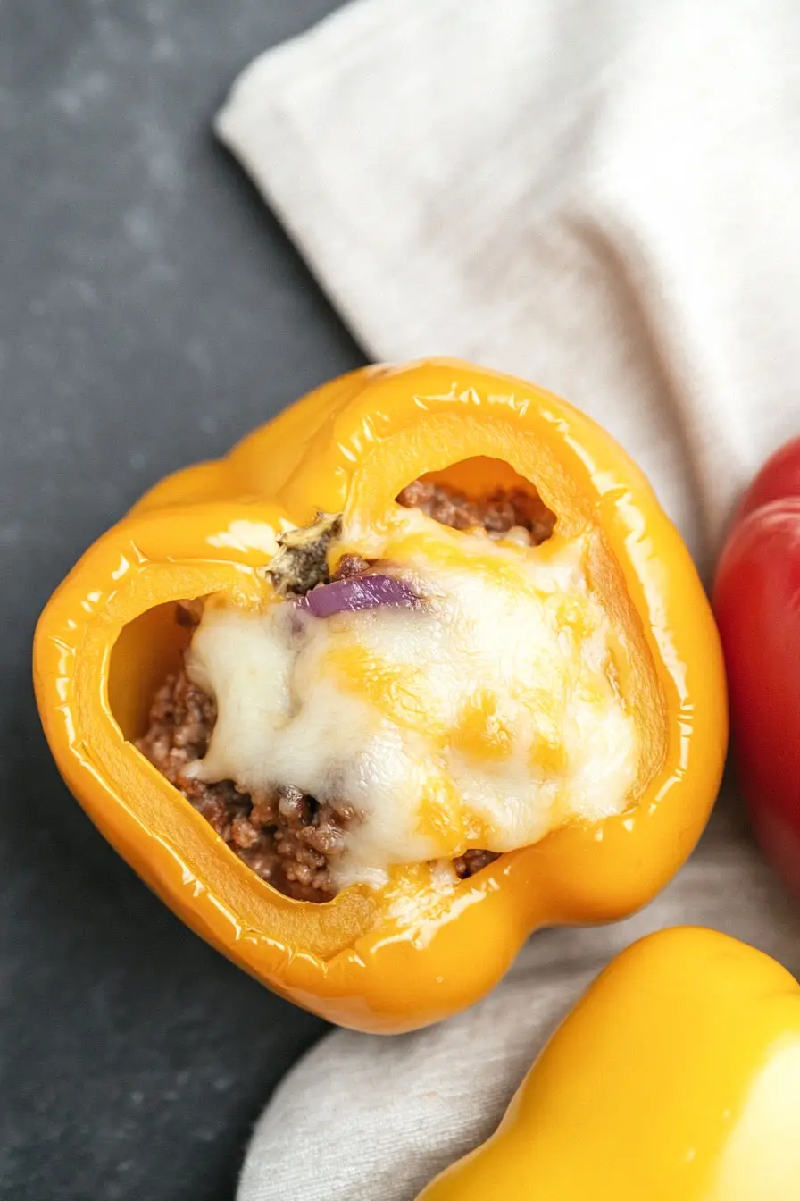Flavorful Stuffed Bell Peppers Without Rice