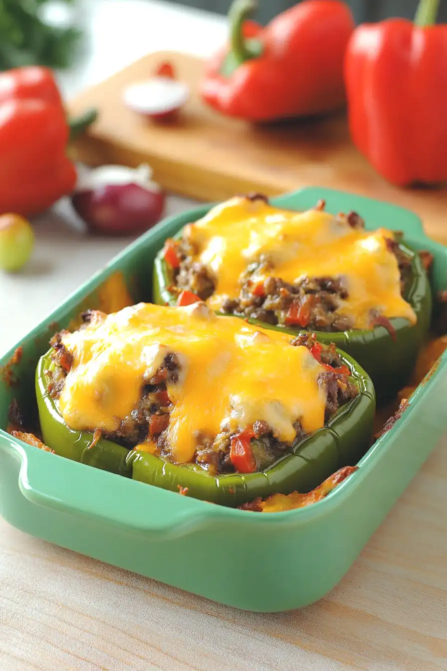Single Serving Stuffed Bell Peppers