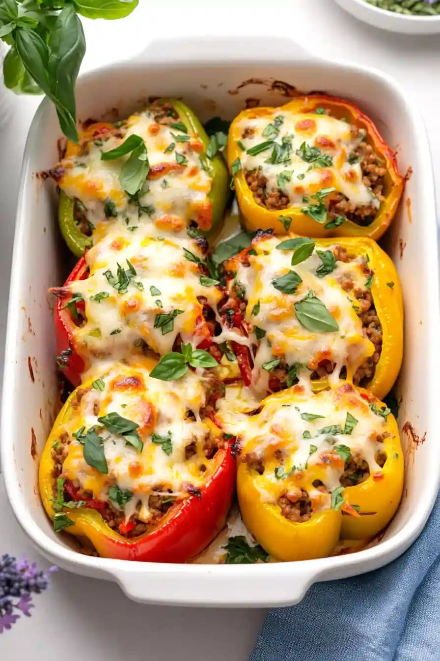 Best Ground Turkey Stuffed Bell Peppers
