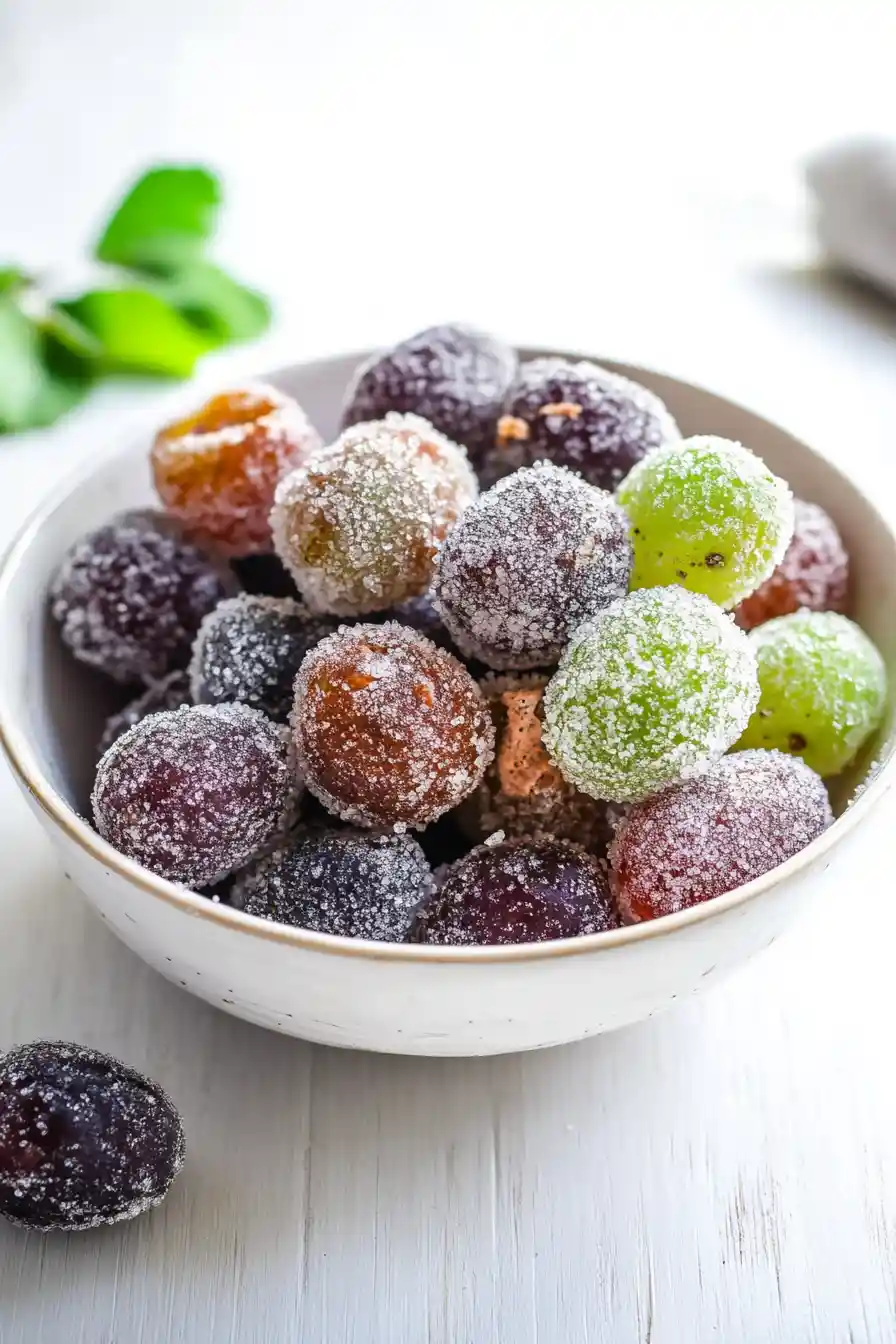 Quick Frozen Jello Grapes