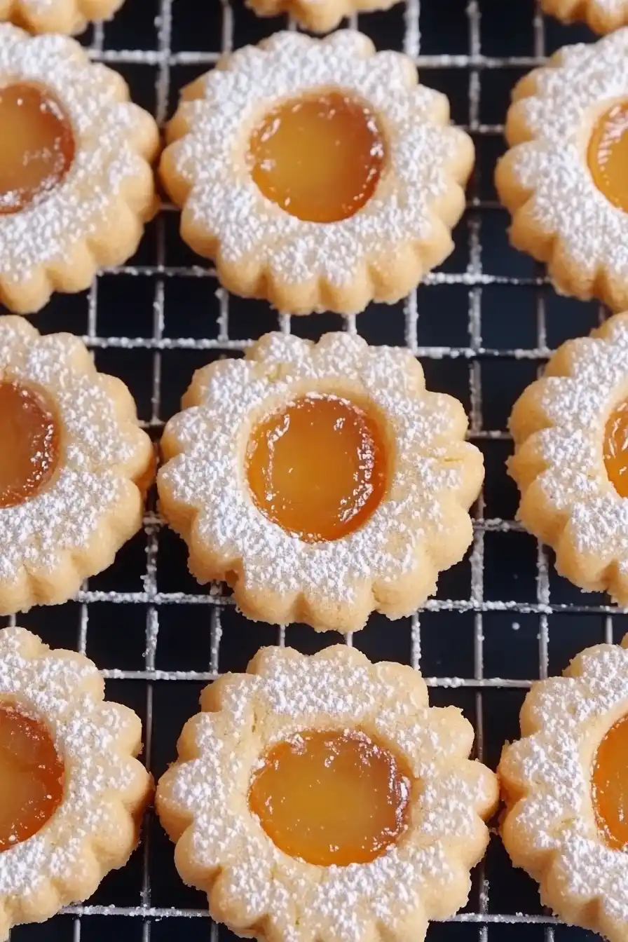 Quick Apricot Jam Cookies